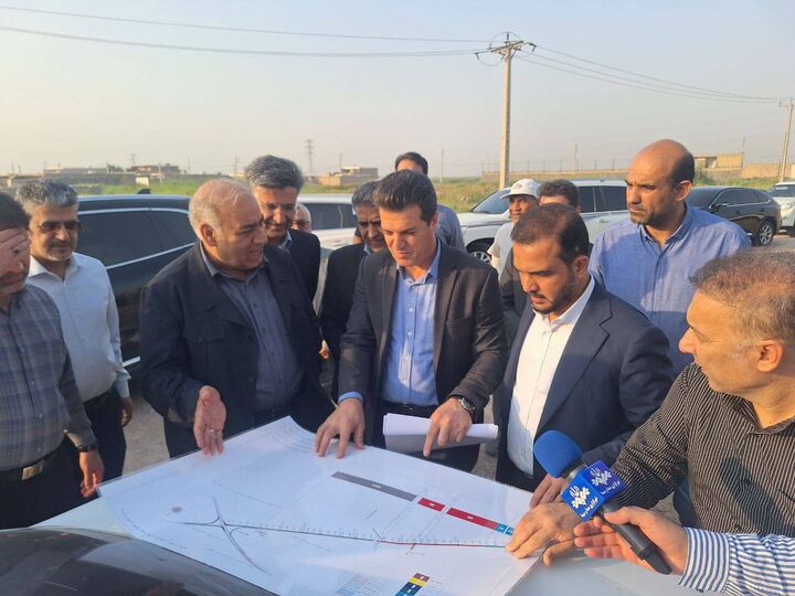 بازدید معاون وزیر راه و شهرسازی از پروژه تقاطع غیرهمسطح تصفیه شکر اهواز